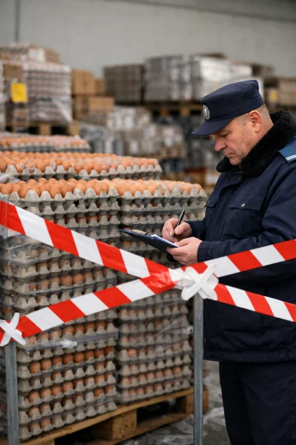 Aproape 1,5 milioane de ouă suspecte de Salmonella, sub sechestru în Vaslui. „Nu ne putem juca cu lucrul acesta”, spune Fănel Bogos