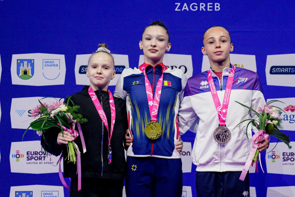 Aniela Tudor, aur european la sărituri (junioare), la Zagreb. România a avut o singură finalistă pe aparate