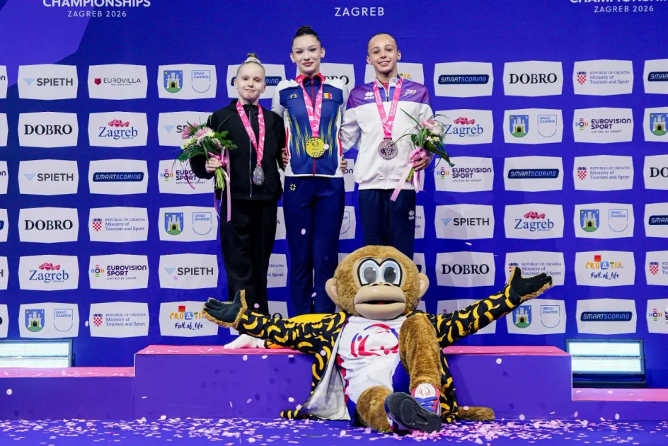 Aniela Tudor, aur european la sărituri (junioare), la Zagreb. România a avut o singură finalistă pe aparate