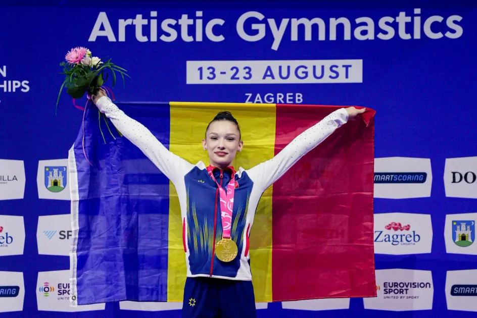 Aniela Tudor, aur european la sărituri (junioare), la Zagreb. România a avut o singură finalistă pe aparate