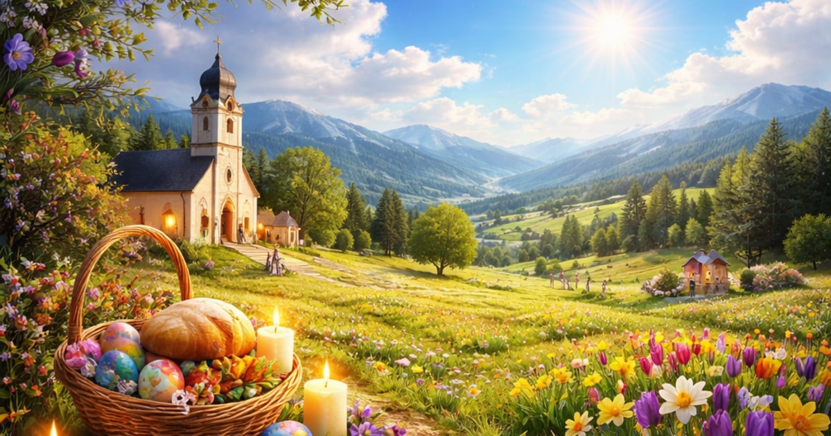 Vremea în Noaptea de Înviere: minime până la -5°C în depresiuni. Duminică, maxime între 9 și 17°C