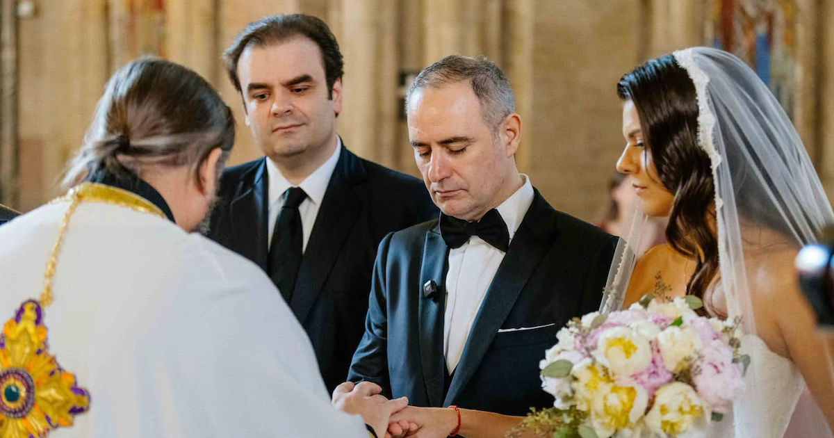 Alexandru Nazare, fotografie de la cununia religioasă cu Maria Mihali. Mesajul ministrului interimar al Finanțelor