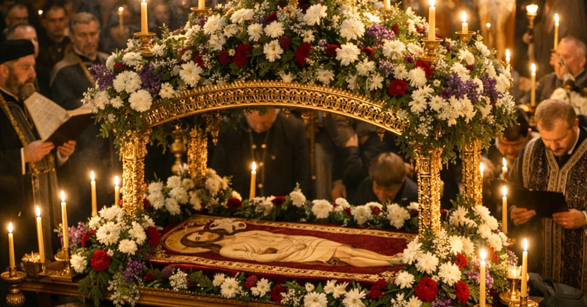 Vinerea Mare 2026: Prohodul, trecerea pe sub Epitaf și postul negru – până când se ține